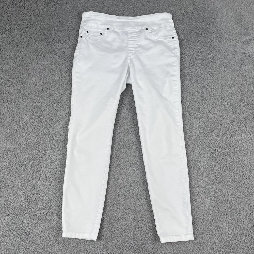 Tribal Stretch White Skinny Ankle Pants‎ Sz 6